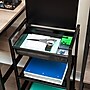 Mind Reader 3-Tier Metal Cart with Covered Compartment, Black (LIDCART3T-BLK)~#|#~432282FF-A1D9-40C7-8CC01E08157C4740_sc7