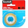 Scotch Utility Transparent Clear Tape with Dispenser, 0.5" x 22.2 yds., 1" Core, Clear (RK-2S)~#|#~435D9539-92DD-4FB7-A5E5FC26AC8EA9B3_sc7