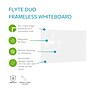 Ghent Flyte Duo Double-Sided Magnetic Steel Dry-Erase Whiteboard, 4' x 10', Two Piece (FLYD-410-GM-WH-2P)~#|#~435E0EDA-8FDC-49C2-A069F0E4F461455A_sc7