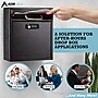 AdirOffice Steel Combination Locking Wall Mounted Interoffice Drop Box Mailbox, Medium, Black (631-05-BLK-KCPK)~#|#~43676CFB-9F97-47D6-A4FC145B496B1AB4_sc7