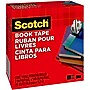 Scotch Book Transparent Clear Tape, 2" x 15 yds., 3" Core, Transparent (845-2)~#|#~438DFF83-2004-4FA4-BCE8A896EE1EACC6_sc7