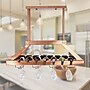 Elegant Designs 2 Light LED Overhead Wine Rack, Copper (WR1000-CPR)~#|#~439E3D1B-3A76-400A-B455146E7CE1CB4D_sc7