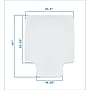Mount-It! Hard Floor Chair Mat with Lip, 35.5" x 47", Clear Vinyl (MI-7818)~#|#~43ABAE74-0A93-4166-B43B819D1707453B_sc7