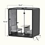FlexiSpot WorkCube Series Sound Absorbing 4 Person Privacy Booth, Gray (P4FG-KIT)~#|#~43C05719-5368-4A78-8B410CA112C5F370_sc7