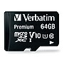 Verbatim Premium 64GB microSDXC Memory Card with Adapter, Class 10, UHS-I, V10 (44084)~#|#~43C3FF22-AF8B-4775-AC55598C797B7568_sc7