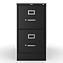 Staples 2-Drawer Mobile Vertical File Cabinet, Letter Size, Lockable, 27.95"H x 14.9"W x 24.4"D, Black (59555/25420)~#|#~43E1BD6E-1039-4F4C-84F0C665C14ABBE4_sc7