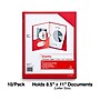 Staples 10% Recycled Smooth 2-Pocket Paper Presentation Folder with Fasteners, Red, 10/Pack (13390-US)~#|#~4402F907-C343-473F-B278F0AA2E84DACC_sc7