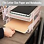 Mind Reader Metal Mesh Front Loading Stackable Letter Tray, Letter/Legal Size, Pink (CSTACK2-PNK)~#|#~44086A64-65A6-4093-BCE3A1237D01759E_sc7