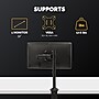 Fellowes Reflex Single Adjustable Arm, Up to 32" Monitor, Black (8502501)~#|#~44249628-FC0C-4F98-87069080C53B4DC6_sc7