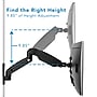 Mount-It! Adjustable Single Monitor Wall Mount Arm, Up to 32" Monitor, Black (MI-765)~#|#~442A6633-C747-4388-846849FA4B864522_sc7
