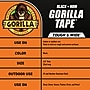 Gorilla Tough & Wide Duct Tape, 2.88" X 25 yds., Black (106425)~#|#~442E731B-D38E-49B9-BE781CC3206E2D47_sc7