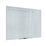 U Brands Floating Glass Dry Erase Calendar Board, Frameless, 47" x 35", White Frosted Surface (2776U00-01)~#|#~443F977E-4584-4769-AD48E837CDFF6E36_sc7
