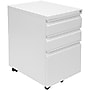 Mount-It! 3-Drawer Mobile File Cabinet, Letter & Legal Size, Lockable, 23.72"H x 14.7"W x 18.11"D, White (MI-941W)~#|#~44422577-EB2A-4C9B-9B2B46AB72014ABA_sc7
