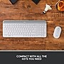 Logitech MK470 Slim Wireless Keyboard and Mouse Combo, Off-White (920-009443)~#|#~4455C645-67DD-451E-8979A8B4F511640F_sc7