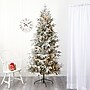 Nearly Natural 7.5' Flocked Manchester Spruce Artificial Christmas Tree with 450 Lights and 949 Bendable Branches (T1855)~#|#~44589908-E877-4D75-9F7233EEA8E66E9B_sc7