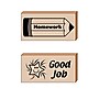 Creative Shapes Etc. Teachers Helper Stamps, 1.25" x 2.5", Multicolored, 4/Set (SE-2071)~#|#~445A550C-F39A-4652-B4440D4FA3A74417_sc7