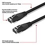 Staples TECH 14 ft. Cat-6 Ethernet Cable, Male to Male, Black (ST62456)~#|#~447446AC-422F-4E92-A3D582C0AC759E78_sc7