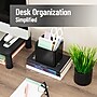Mind Reader 2-Compartment Desk Organizer, Black (SIMPORG-BLK)~#|#~4476716A-E7C0-4547-B6165349D974D7D1_sc7