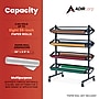 AdirKids 8 Roll Horizontal Craft & Butcher Paper Dispenser with Cutter, 52.6" x 24.02" x 37.97", Black (ADIKI300-02-MK)~#|#~447A7BB9-E00F-4B5E-8E5B4B7E7EDAD76D_sc7