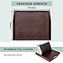 Rossie Home 16.5" x 13" x 3.7" Lap Tray with Pillow, Espresso Bamboo (76102)~#|#~44A36CF4-024E-4C6E-84EC08BBC917D7CC_sc7
