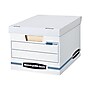 Bankers Box Stor/File 60% Recycled Corrugated File Box Lift Off Lid, Letter/Legal Size, White/Blue, 20/Pack (0070333)~#|#~44AB5307-750F-409A-ADFDB68BD35E95CD_sc7