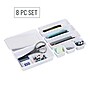 Mind Reader 8-Piece Plastic Drawer Organizer, White (8INTBOX-WHT)~#|#~44B6F2DA-95F3-4B18-930949D2D3FDC9C2_sc7