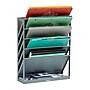 Mind Reader 5-Compartment Mountable Plastic Vertical File Storage, Gray  (WALLANCH-GRY)~#|#~44C508F0-C730-4068-8A624F67F1FF8762_sc7