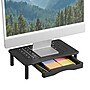 Staples TECH Adjustable Monitor Stand with Drawer, Black (ST62819-CC)~#|#~44E390CD-044C-4E1C-87528E1BC1FD9C8B_sc7