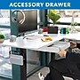 Mount-It! 63"W Electric Corner Adjustable Standing Desk, White/Black (MI-15017)~#|#~44F90B43-B42F-478A-BAA8FA74581A6A74_sc7