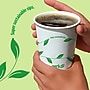 Perk Eco 10 Oz Compostable Paper Hot Cups, Disposable Coffee Cups for Hot Beverages, White/Green~#|#~452343A4-ED3A-40E0-BB088EE1DBFDAAA4_sc7