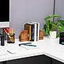 Mind Reader Wood Rustic Book Ends, 4.75", Brown (WOODEND2-BRN)~#|#~454EB719-1206-47D0-B10B61C28E5381A2_sc7