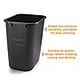 Coastwide Professional™ Indoor Trash Can Without Lid, Black Soft Molded Plastic, 3.5 Gallon (CW56428)~#|#~45605078-0A3C-4282-896692A07972DA5F_sc7