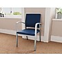 Lesro Newport Vinyl Guest Chair, Patriot Plus Imperial Blue/Silver (NP1101.SSV-01PPIB)~#|#~4567229F-CAD3-458E-9292B6CC0ECA3D9A_sc7