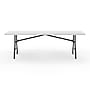 Staples 8' x 29" Heavy Duty Plastic Folding Table, White Granite (79133)~#|#~4568F395-8F1C-4178-92725F6C00084487_sc7