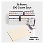 Smead BCCR Bar Style Color-Coded File Folder Labels, 1" x 1.25", Assorted Colors, 500/Rolls, 26 Rolls/Box (67070)~#|#~456CF7BB-F498-4B2B-A12EC793F0E2498B_sc7
