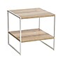 Household Essentials Jamestown 19.8"W x 19.8"D Laminate Side/End Table, Coastal Oak/White (8228-1)~#|#~4588B2B3-8207-4FBE-AB634B67EB3FF64B_sc7