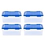 Iris 30.6 Quart Element Resistant Ultimate Clear Plastic Latching Storage Bin, Clear, 4/Pack (500138)~#|#~458D6477-45C5-4B4D-91E489B66F69717F_sc7