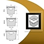 Azar Displays Diamond Pattern Storage Bins, Assorted Sizes, Clear (556903-SET)~#|#~45D5B1FE-9895-4A43-A816D47E2D7C7412_sc7