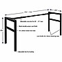 Lorell 28.5"H H-leg Table Base, Metal, Black (LLR16280)~#|#~45E1B326-82E5-4391-BFE6563B62C5D258_sc7