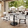 Flash Furniture Acadia 36" Round Wooden Dining Table with Round Base, Gray Faux Concrete/Black Base (STRD36CGTR24)~#|#~45EF9229-9A29-4285-BBB4532165F2F448_sc7