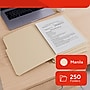 Staples File Folders, Letter Size, 1/3‑Cut Tabs, Assorted Positions, Manila, Durable Paper Stock, 250/Pack~#|#~45F9D97A-265A-41C2-A41842911428FD49_sc7