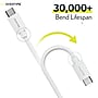 Overtime USB-C Charging Cable, 10 ft., White, 3/Pack (MFIWHITE10FTX2)~#|#~45FCEF77-E25E-4426-9E808720946D8CB4_sc7