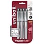 uni-ball Vision Elite Rollerball Pen, Bold Point, 0.8mm, Black Ink, 4/Pack (67180)~#|#~460497E8-54F0-4397-948E67ED86730E25_sc7