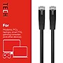 Staples TECH Cat 6 Ethernet Cable, 25 ft, Black, High-Speed Network Patch Cord, RJ45 Male to Male for Router/PC~#|#~4606BFCA-32B6-4358-85070F5393875982_sc7