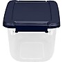Home Logic 6.5 Qt. Latch Lid Storage Tote, Clear/White, 8/Pack (HLCOM7249010759)~#|#~4617C633-B059-4223-849B121143ABB446_sc7