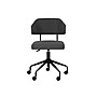 Linon Home Decor Products Tristan Armless Fabric Swivel Computer and Desk Chair, Black (178535BLACK01U)~#|#~46190C66-AC2C-4630-8DBD45FBA4E09591_sc7