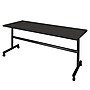 Regency Kobe 72"W x 30"D Foldable Training Room Table, Laminate, With Wheels, Ash Grey (MKFT7230AG)~#|#~462DF0EE-0454-43C4-8B53823D4832FE0E_sc7