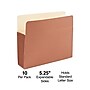 Staples Reinforced File Pocket, 5.25" Expansion, Letter Size, Brown, 10/Box (ST418335)~#|#~46322E47-0C97-4866-88D9F78EBA782925_sc7