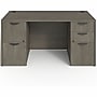 Lorell Prominence 2.0 60" W Double-Pedestal Desk, Gray Elm Surface (LLRPD3060DPGE)~#|#~4648F70D-3E00-479D-BD834795A6927623_sc7