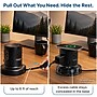 Uncaged Ergonomics USB-C Wireless 6 ft. Retractable Power Strip with 15W Wireless Charger, 4-Outlet, Black (WRPS-2-Black)~#|#~4650DB04-6F28-4870-B55274B90A081633_sc7